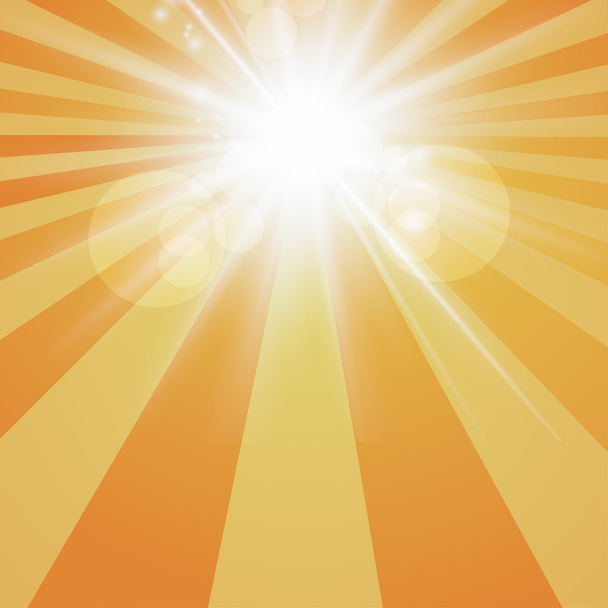 Auringon säteily retro oranssi tausta vuosikerta
 - Vektori, kuva