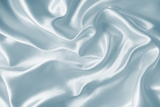 Smooth elegant grey silk or satin texture as background - Foto, imagen