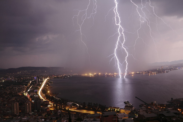 Thunders on city - Photo, Image