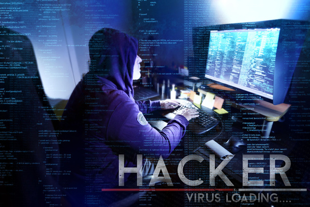 tehlikeli hacker çalmak veri-kavram - Fotoğraf, Görsel