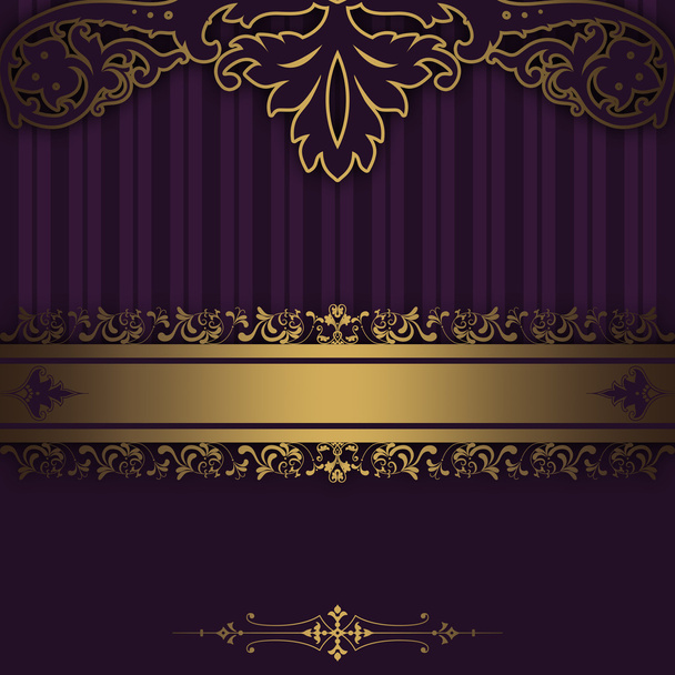 Decorative background with gold patterns. - Foto, Imagen
