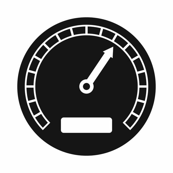 Speedometer icon in simple style - Vector, afbeelding