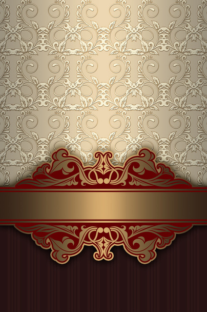 Vintage background with decorative patterns. - Foto, afbeelding