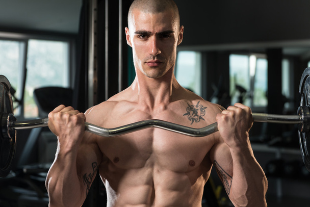 Close Up Biceps Workout Of A Man - Фото, зображення