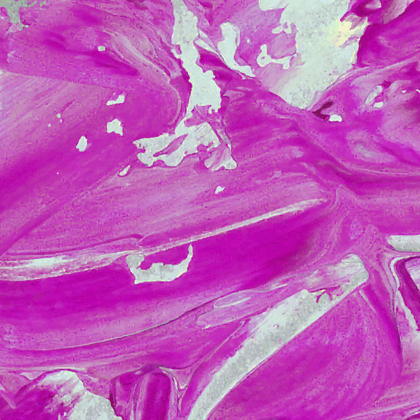 Wektor streszczenie tło tekstura szczotka udar ręcznie malowane farbą akrylową, fioletowy i różowy biały - Wektor, obraz