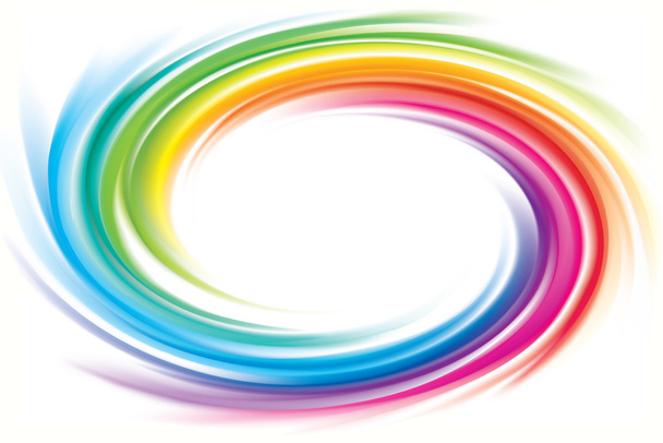 Sfondo vettoriale dello spettro dell'arcobaleno a spirale
 - Vettoriali, immagini
