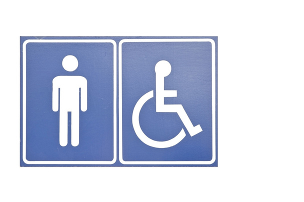 Men toilet symbol - Photo, Image