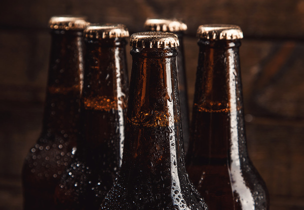 Bottles of cold beer - Фото, зображення