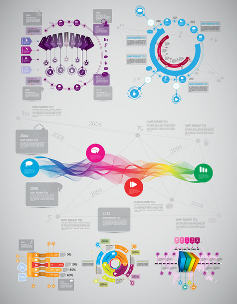 Збірка шаблонів інфографічного дизайну
  - Вектор, зображення