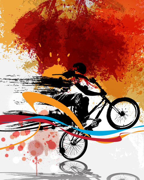 BMX, sport illusztráció  - Fotó, kép