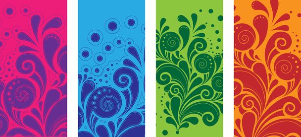 Vertical banners set - Vector, Image