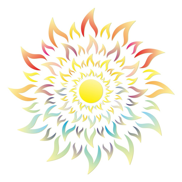 Логотип абстрактного сонця
. - Фото, зображення