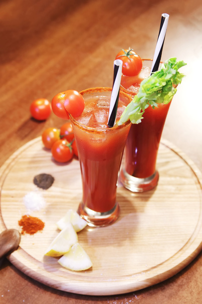 decorated  bloody Mary - Foto, afbeelding