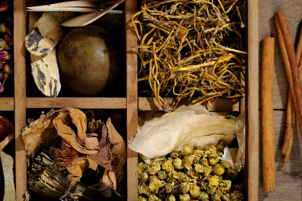Chinese herbal medicine and flower tea - Photo, Image