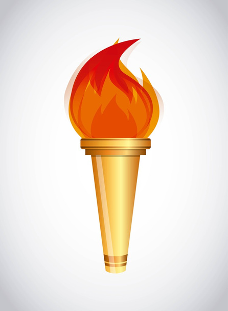 Олимпийский факел
 - Вектор,изображение