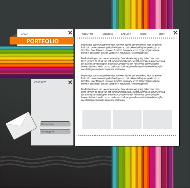 Website notebook - Vector, imagen