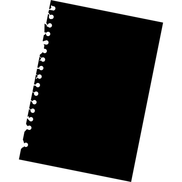 Papel de bloc de notas en blanco
 - Vector, Imagen