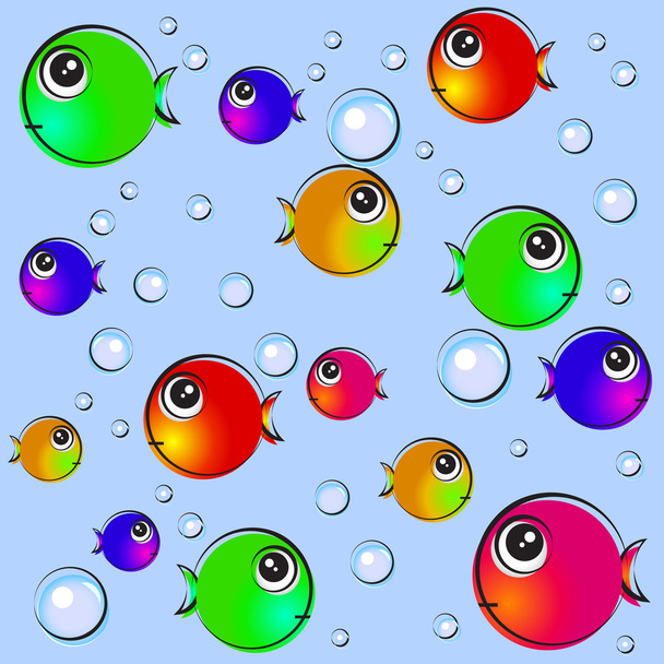 Fisch Hintergrund Illustration - Vektor, Bild