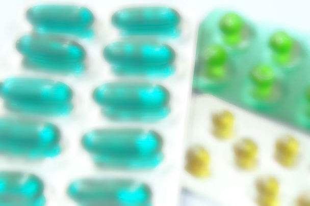 blur medicines background - Photo, Image