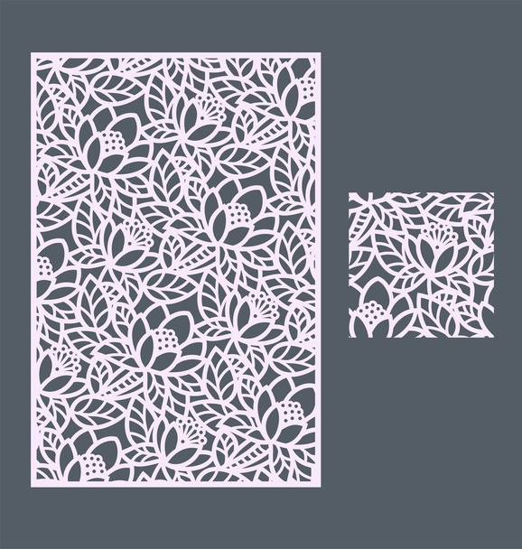 De sjabloon naadloze patroon voor decoratieve panel - Vector, afbeelding