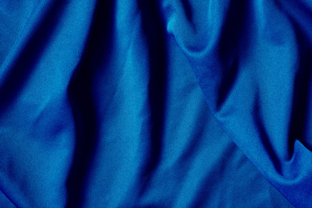 blue fabric cloth background texture - Фото, изображение