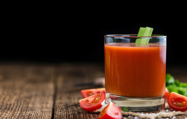 Glass with Tomato Juice - 写真・画像
