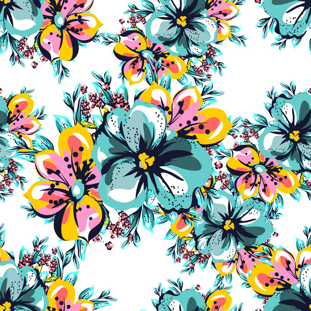 flower pattern background - Vector, imagen
