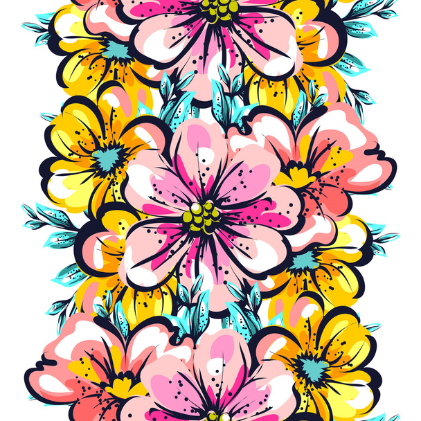 flower pattern background - Vector, Imagen