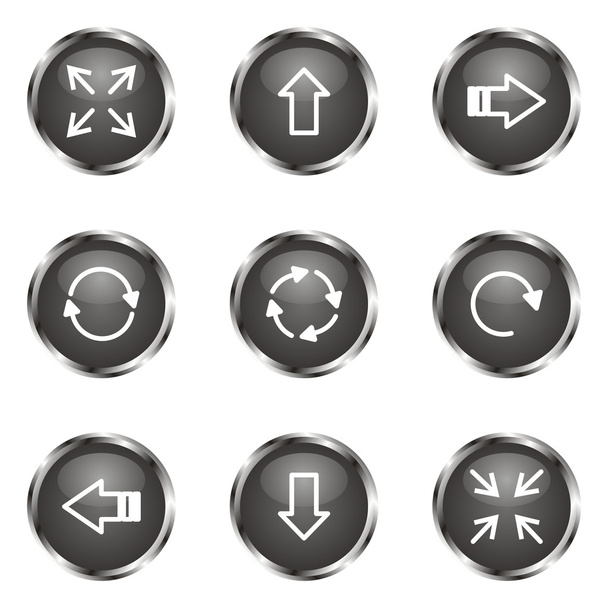 Glossy icon set - Вектор, зображення
