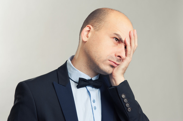 tired bald man - Fotografie, Obrázek
