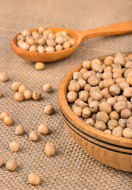 乾燥ヒヨコ豆のクローズ アップ - 写真・画像