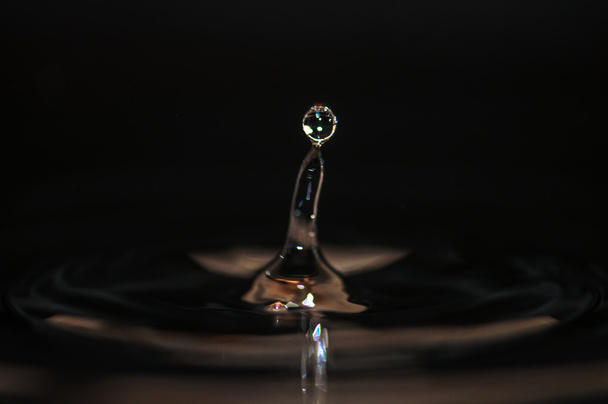 Капля воды и волны
 - Фото, изображение