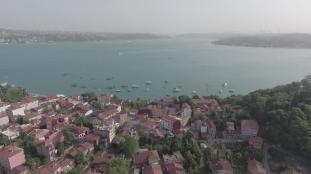 Havadan Istanbul, bovenaanzicht Istanbul brug - Video