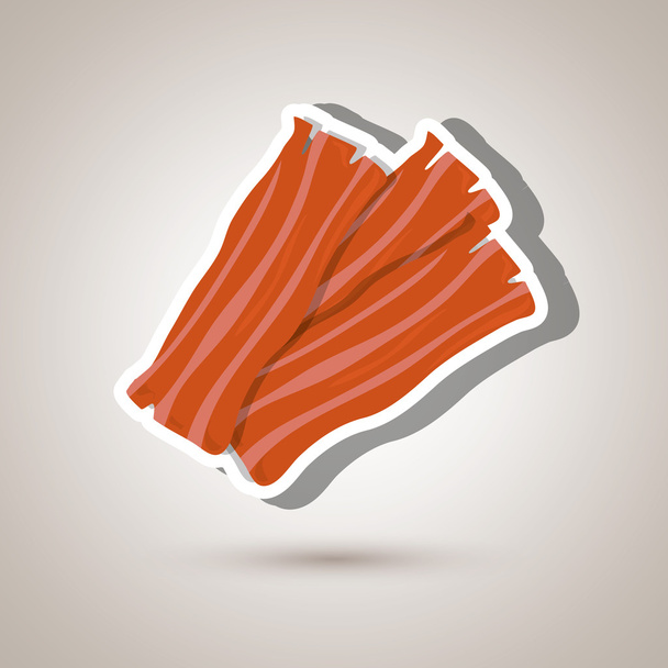 bacon isolated design - Vector, Image