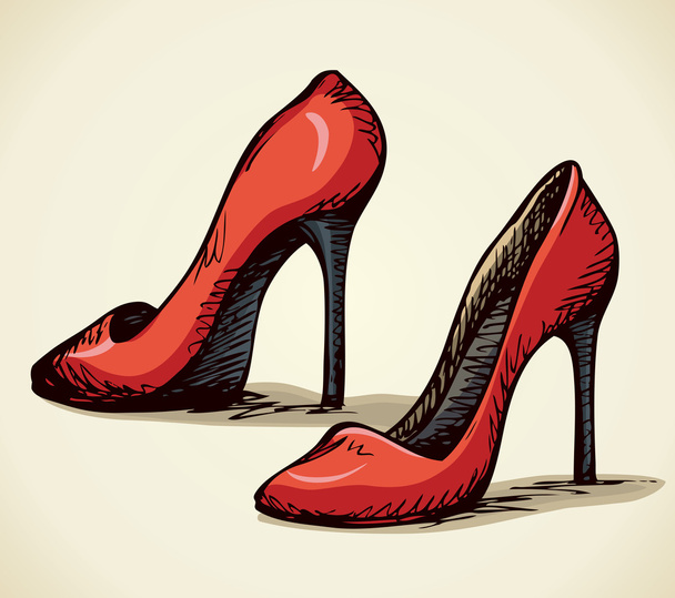 Chaussures pour femmes. Dessin vectoriel
 - Vecteur, image