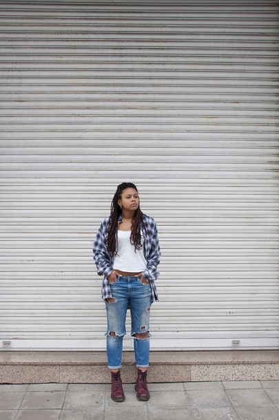 urban style young woman - 写真・画像