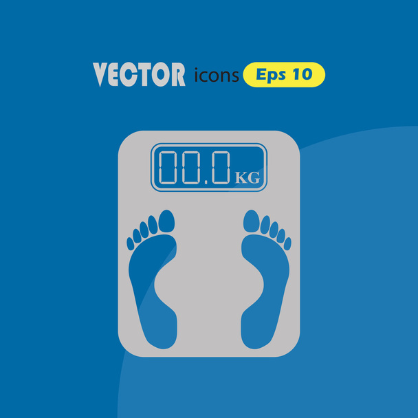 Elektronikus súlyú gép ikon - Vektor, kép