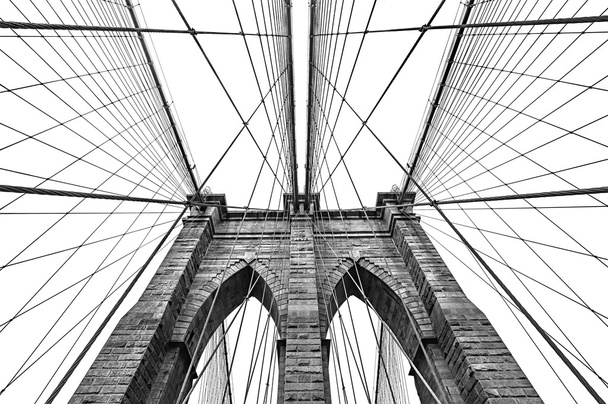 Brooklyn Bridge em NYC, EUA
 - Foto, Imagem