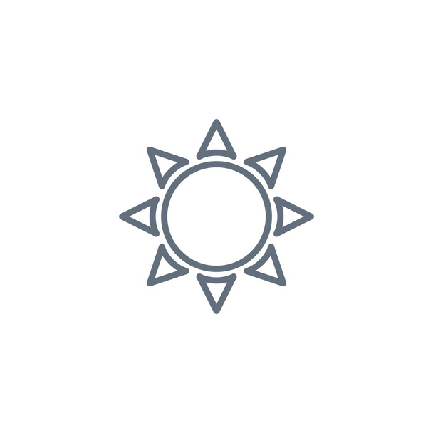 Sun weather icon  - Вектор,изображение