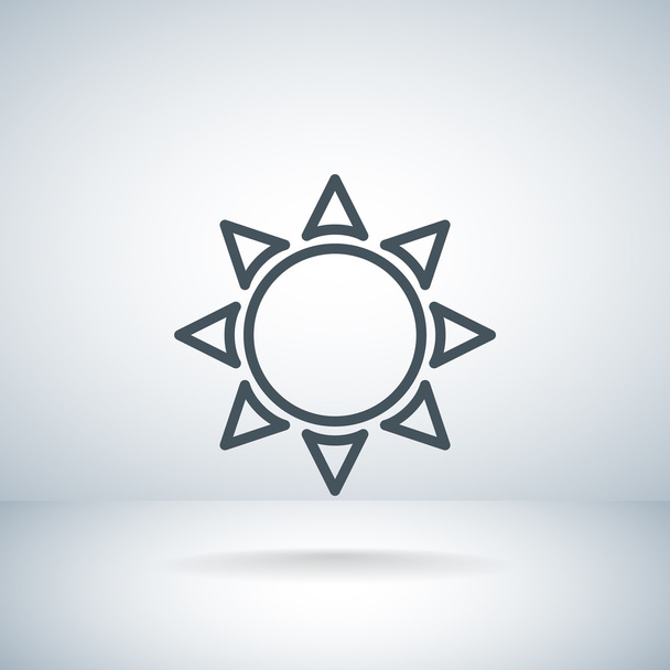 Sun weather icon  - Вектор,изображение