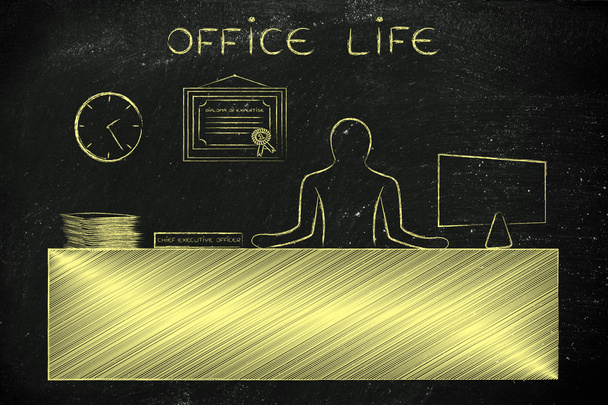 concept of Office Life - Foto, afbeelding