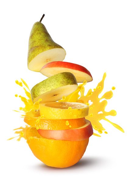 Fruit slices juice burst - Photo, Image