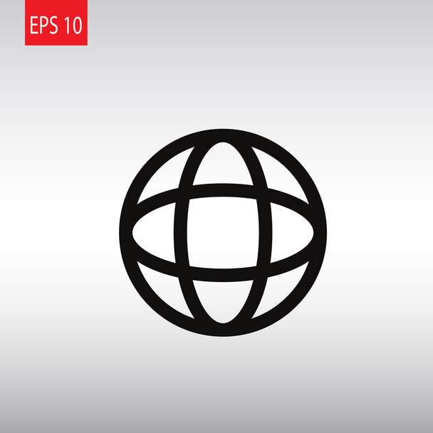 Globe web icon - Вектор,изображение