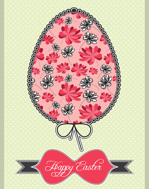 Easter eggs postcard - Vektori, kuva