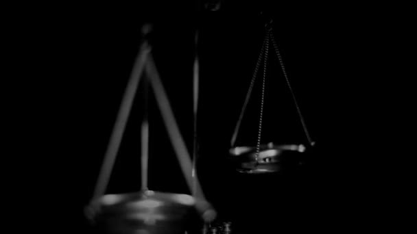 Váhy jako Symbol práva a spravedlnosti - Záběry, video