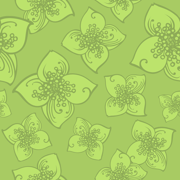 Jasmine flower pattern  - Vektör, Görsel