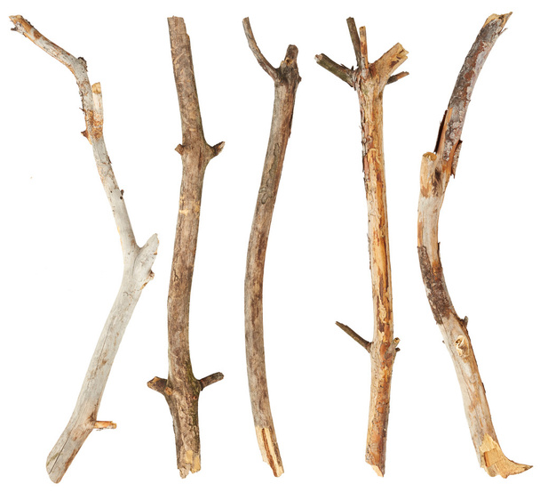 Дерев'яні палички на білому
 - Фото, зображення