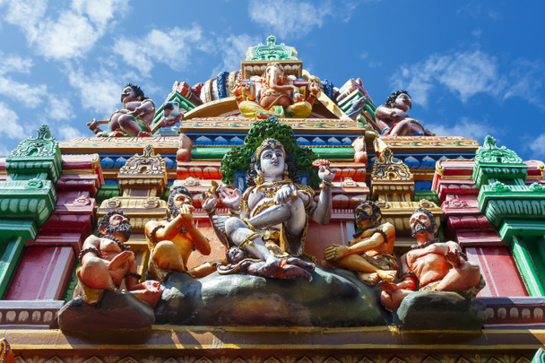 vishnu Relief gopuram hinduistischer Tempel  - Foto, Bild