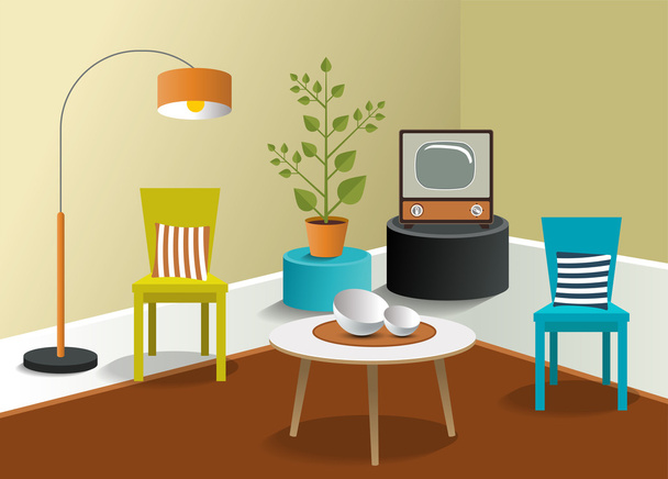 Diseño de sala de estar 3D. Minmalístico diseño moderno real. Vector
. - Vector, Imagen
