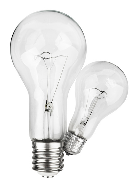 žárovky na bílém - Fotografie, Obrázek